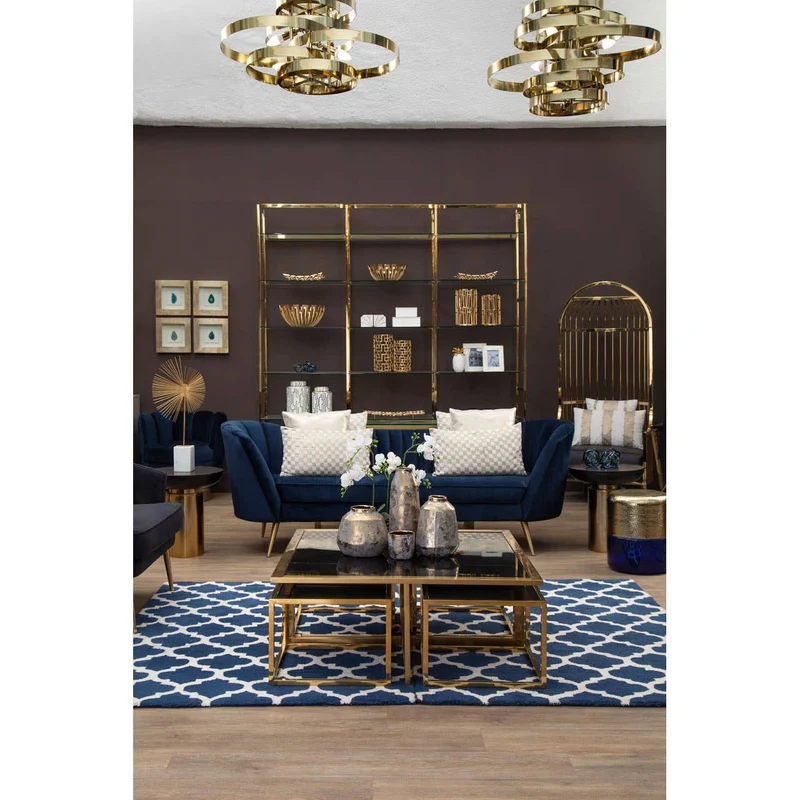 Alana 4 Bulb Gold Finish Pendant Lamp | OUTLET