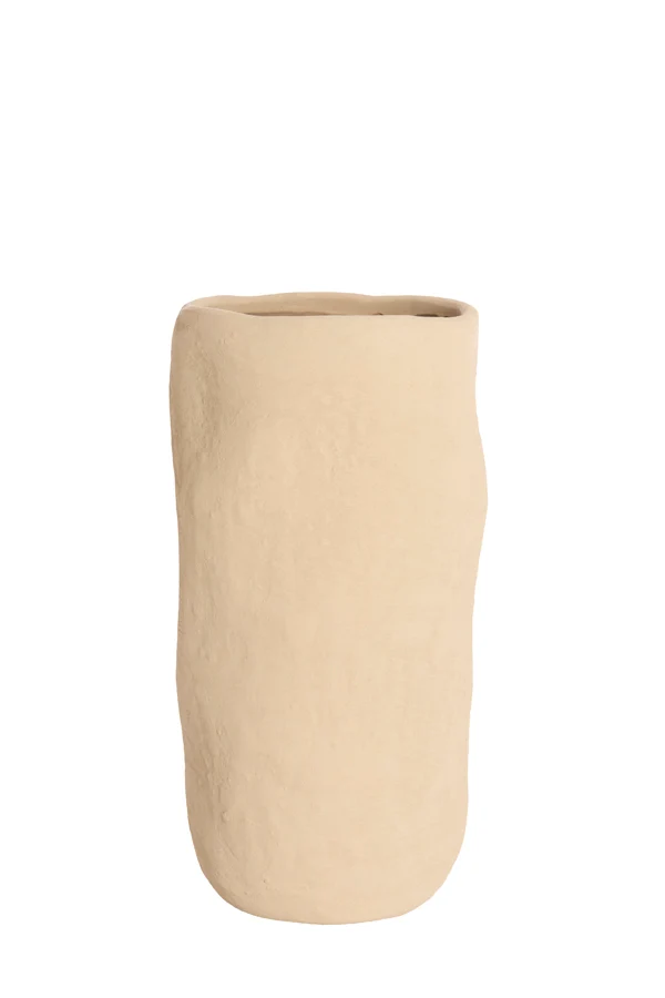Vase deco 25x49 cm SERAFINA ceramics light brown