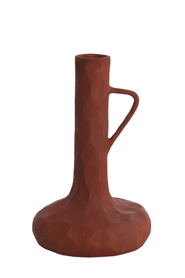 Vase deco 25x39 cm CINGOLI brick red