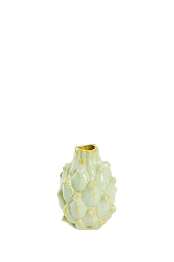 Vase deco 9,5x13 cm TAYA ceramics yellow-green
