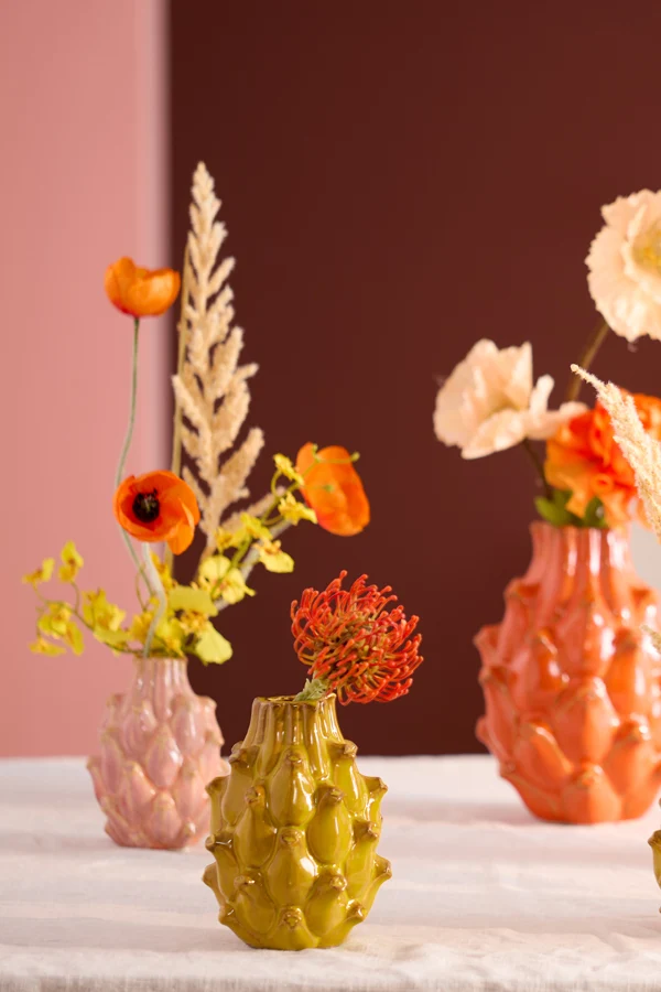 Vase deco 9,5x13 cm TAYA ceramics pink