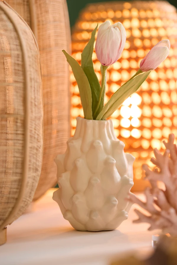 Vase deco 9,5x13 cm TAYA ceramics cream