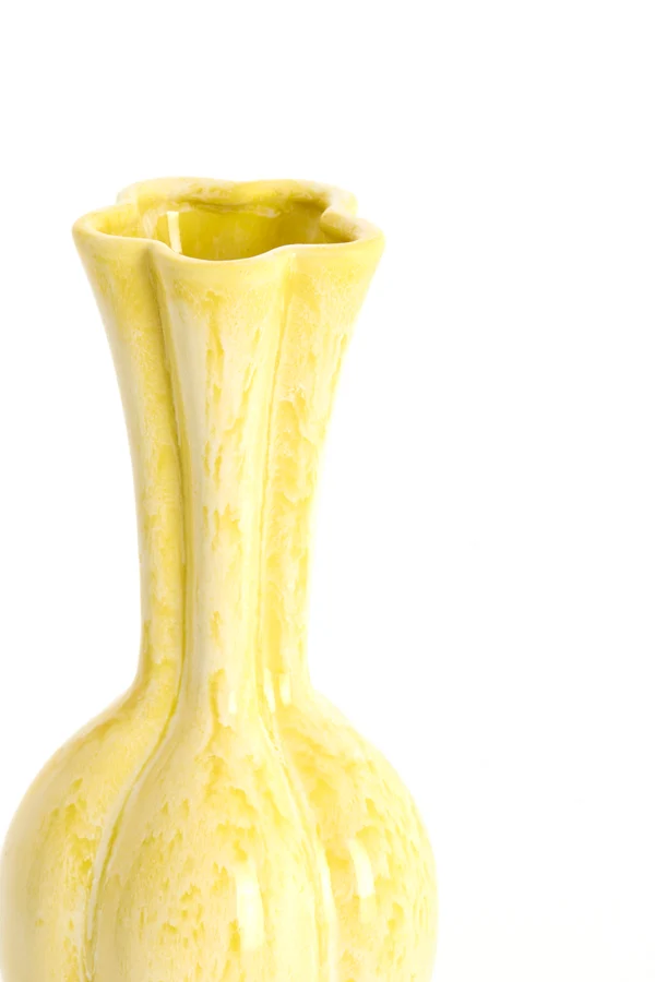 Vase deco 8x17 cm SYDELL ceramics yellow