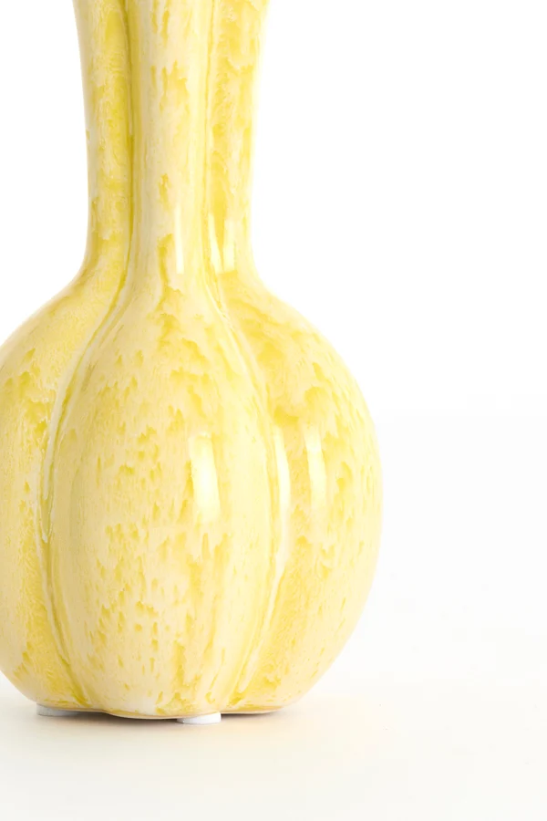 Vase deco 8x17 cm SYDELL ceramics yellow