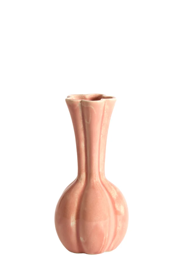 Vase deco 8x17 cm SYDELL ceramics pink