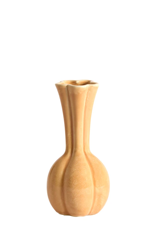 Vase deco 8x17 cm SYDELL ceramics orange