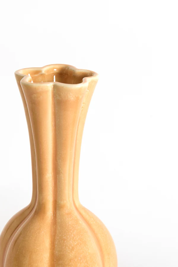 Vase deco 8x17 cm SYDELL ceramics orange