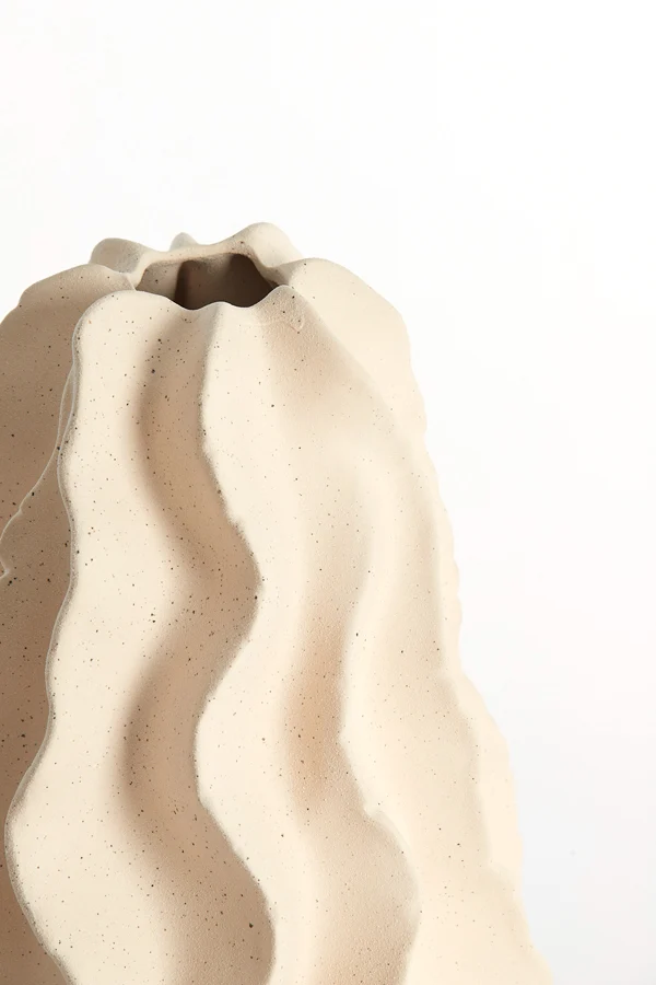 Vase deco 22,5x37,5 cm NELANI ceramics matt cream