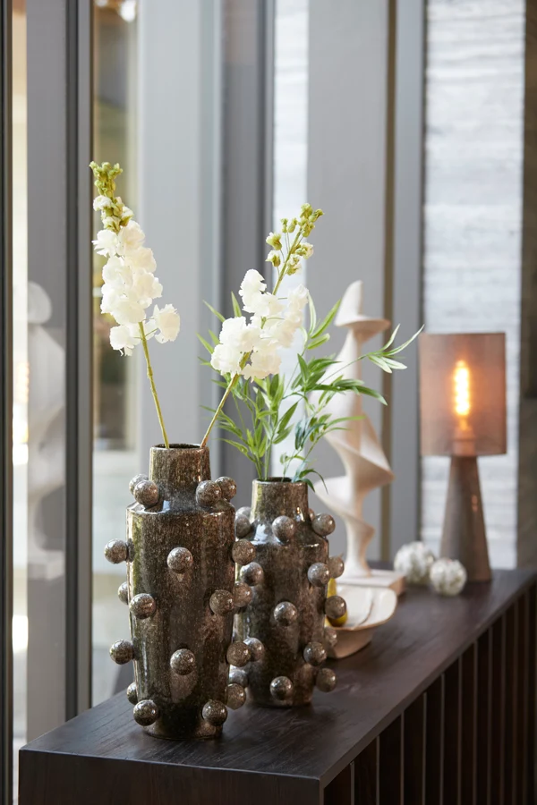 Vase deco 22,5x36,5 cm MOLLY ceramics dark brown