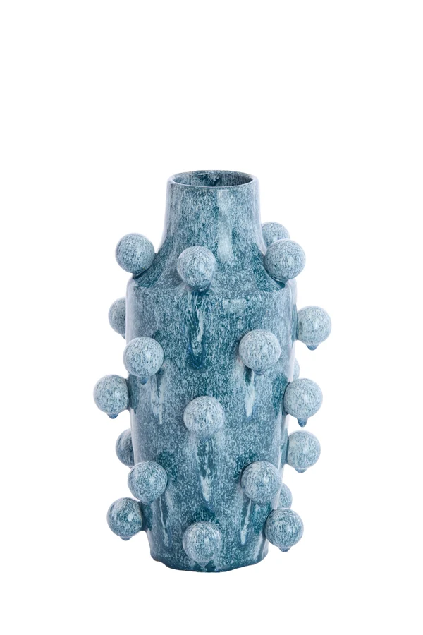 Vase deco 22,5x36,5 cm MOLLY ceramics blue