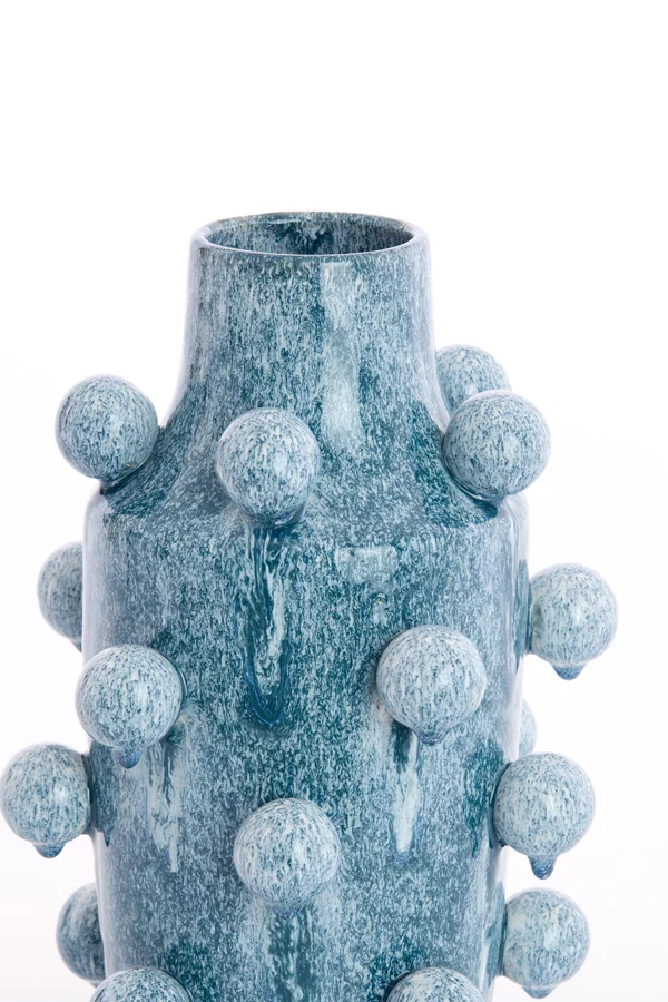 Vase deco 22,5x36,5 cm MOLLY ceramics blue