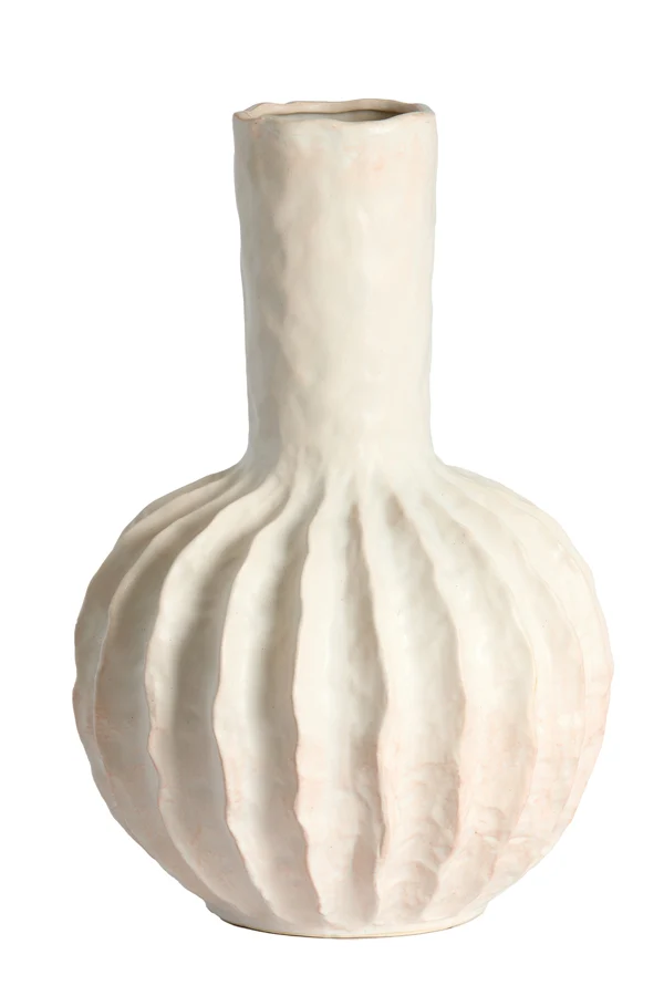 Vase deco 34x50 cm SENAGO ceramics cream