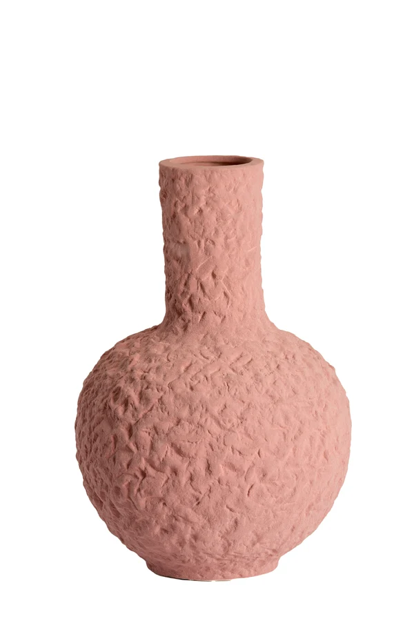 Vase deco 34x50 cm SACILE ceramics matt old pink