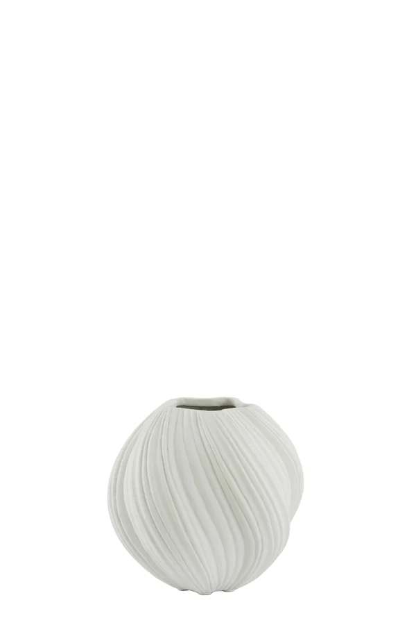 Vase deco 34x32 cm YATUNG cream