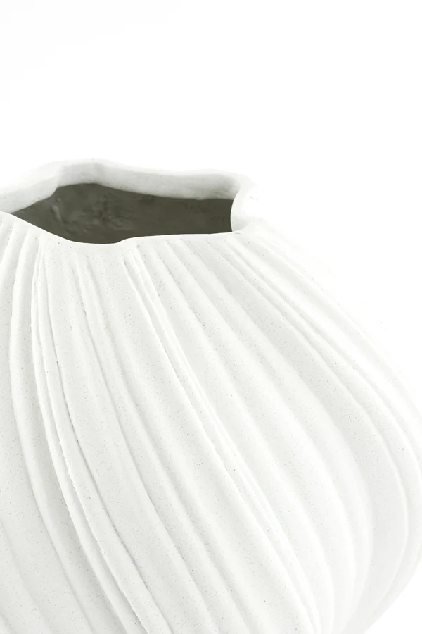 Vase deco 34x32 cm YATUNG cream