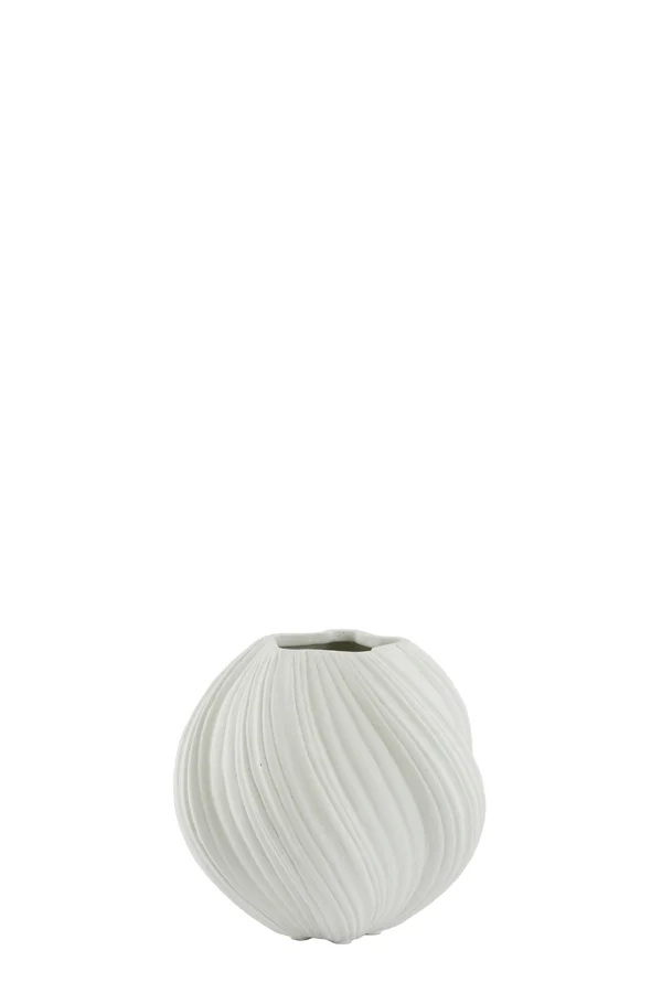 Vase deco 34x32 cm YATUNG cream