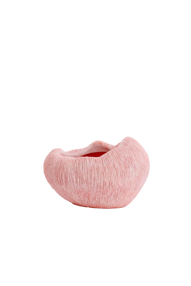 Vase deco 34x28x21 cm DENISA light pink