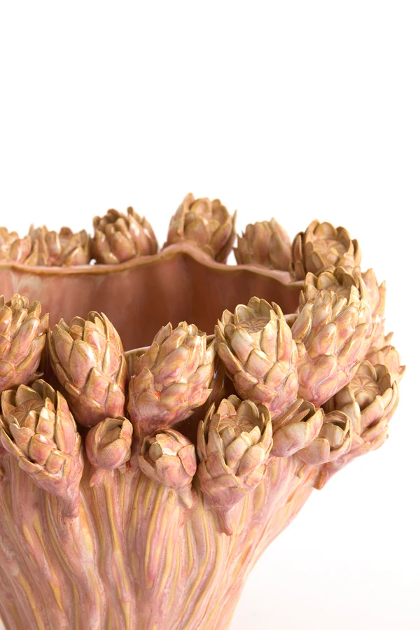 Vase deco 28x20,5 cm FYNARA ceramics light pink