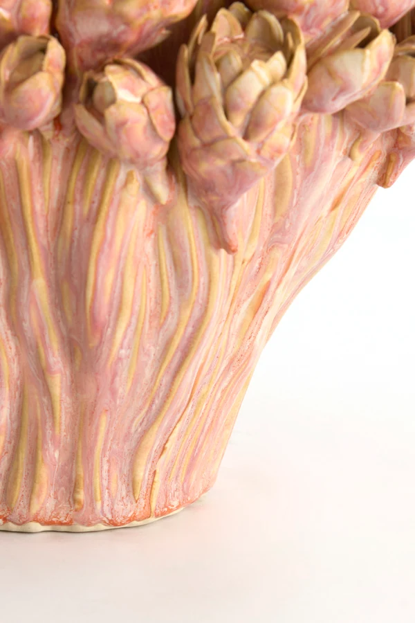 Vase deco 28x20,5 cm FYNARA ceramics light pink