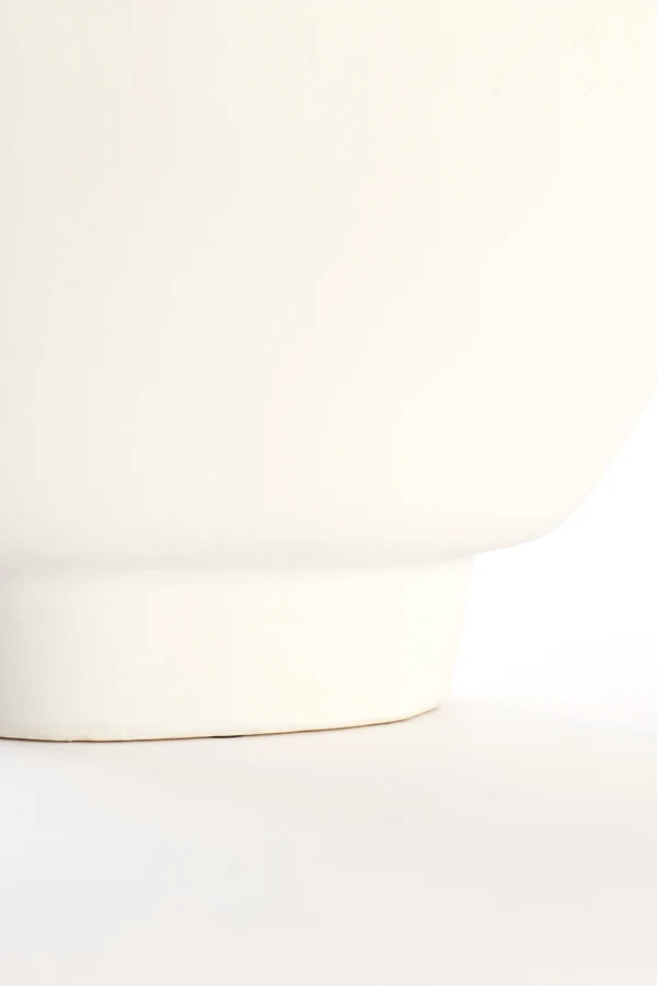 Vase deco 28x10x31,5 cm OZZERO ceramics white