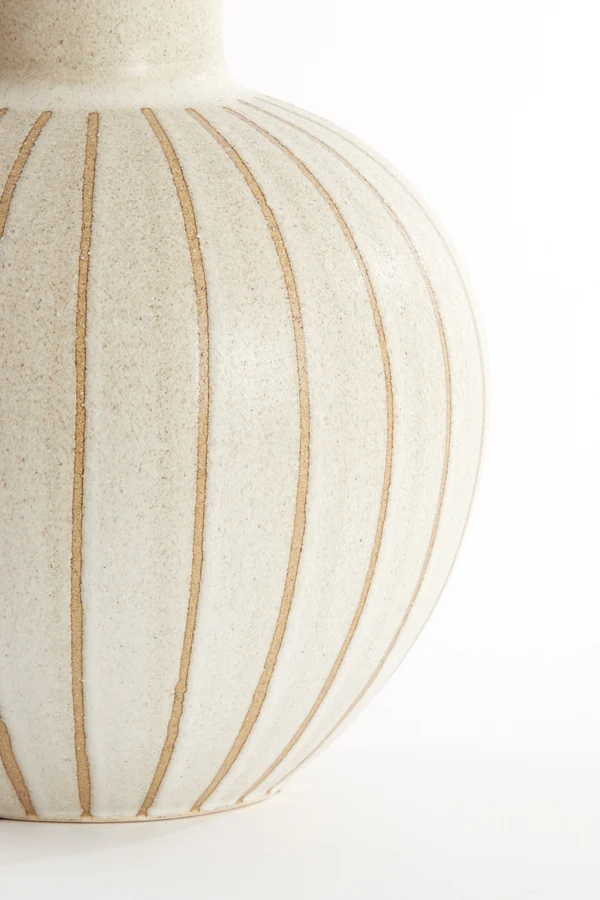 Vase deco 28,5x42 cm ULLOA ceramics matt sand+brown