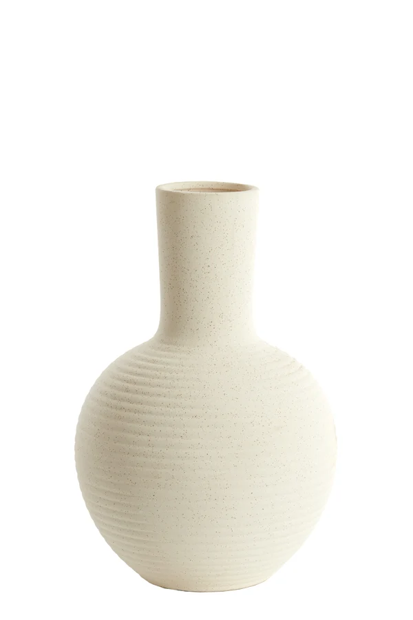 Vase deco 28,5x42 cm ULLOA ceramics matt cream