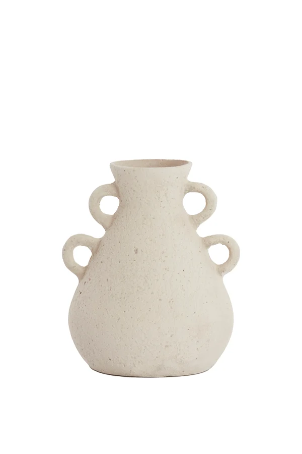 Vase deco 28,5x35 cm ZEPHAN matt cream
