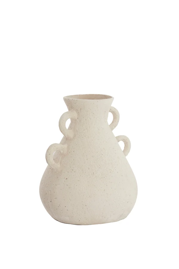 Vase deco 28,5x35 cm ZEPHAN matt cream