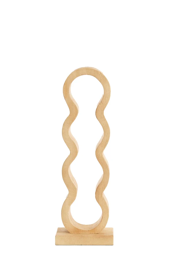 Wine rack 4 bottles 15,5x12,5x47 cm EDOLO wood matt natural