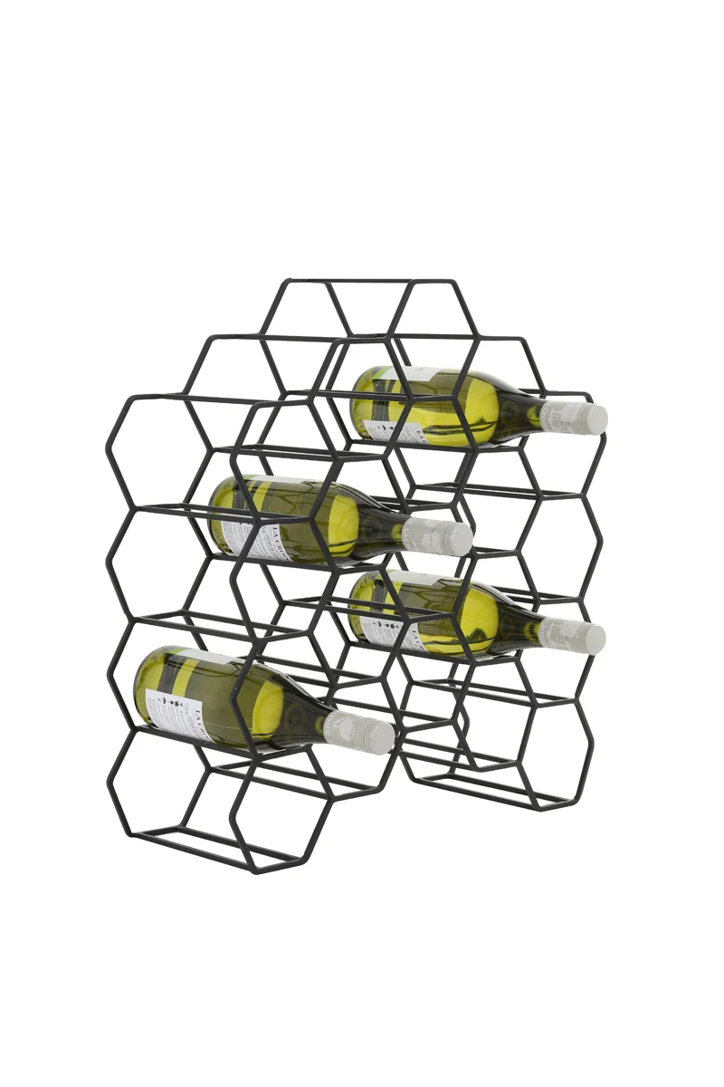 Wine rack 20 bottles 48x18x52 cm SALBRIS matt black