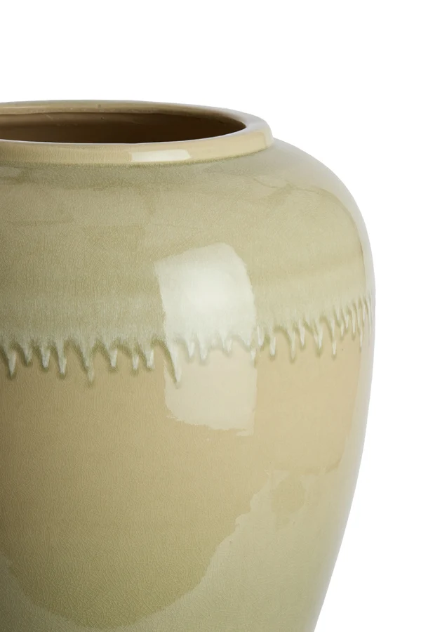 Vase deco 40x52 cm VALERIA ceramics light green+cream