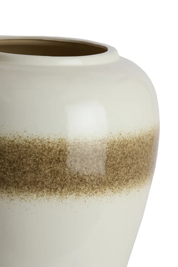 Vase deco 40x52 cm VALERIA ceramics cream+brown