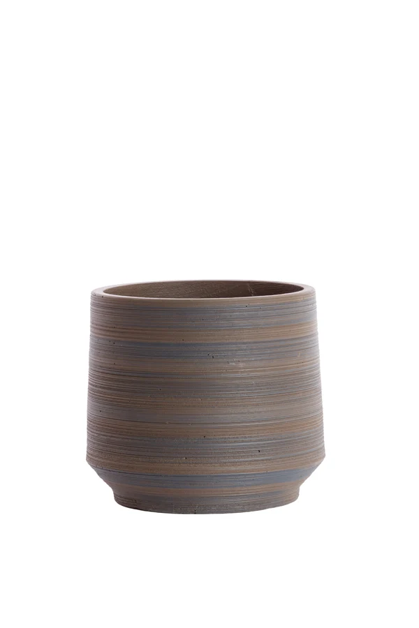 Vase deco 40x35 cm EOWYN dark brown-brown