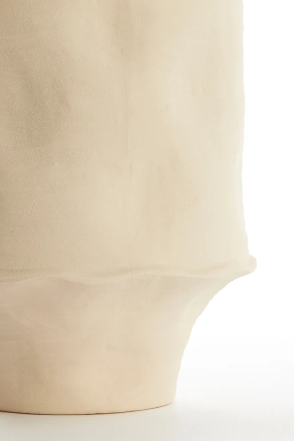 Vase deco 25x38 cm CORSICO ceramics matt cream