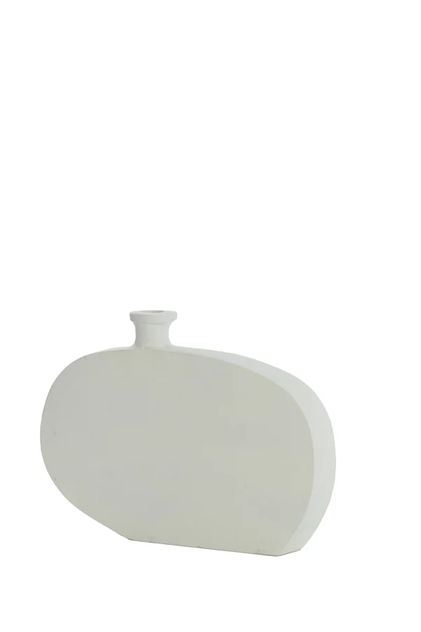 Vase deco 25x3,5x18 cm OBIDA cream