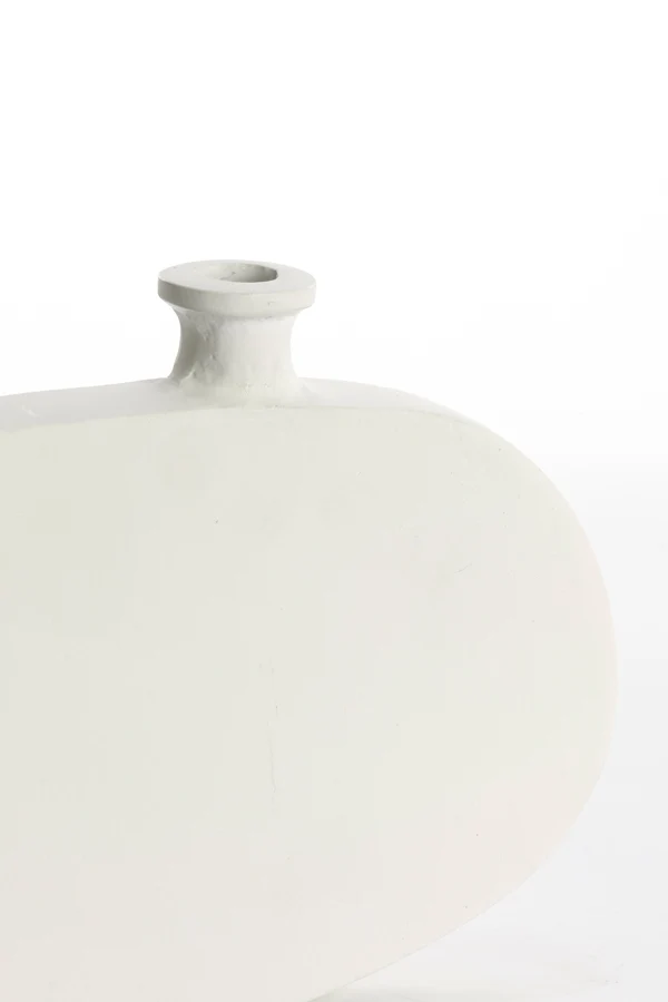 Vase deco 25x3,5x18 cm OBIDA cream