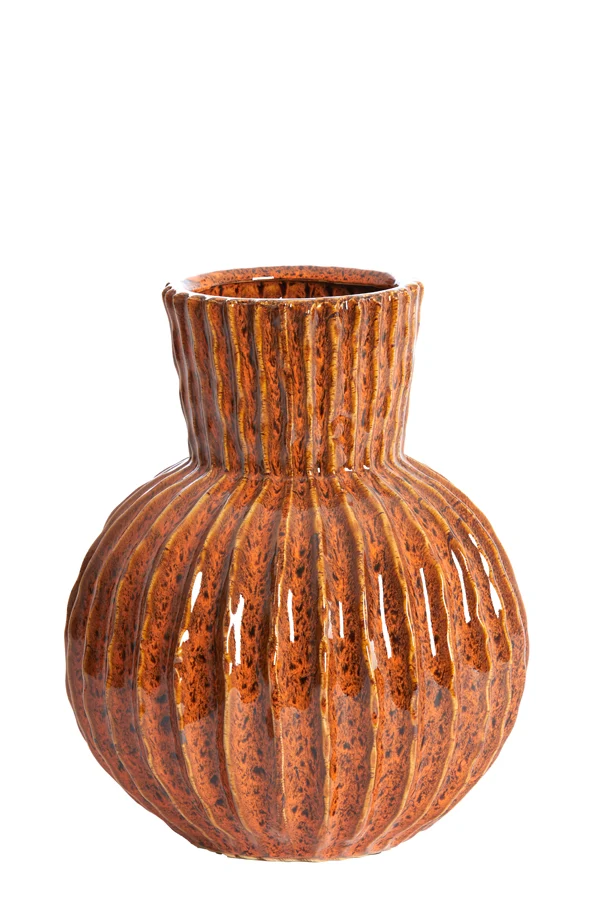 Vase deco 25x30 cm ZIRJA ceramics orange