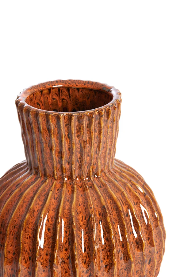 Vase deco 25x30 cm ZIRJA ceramics orange