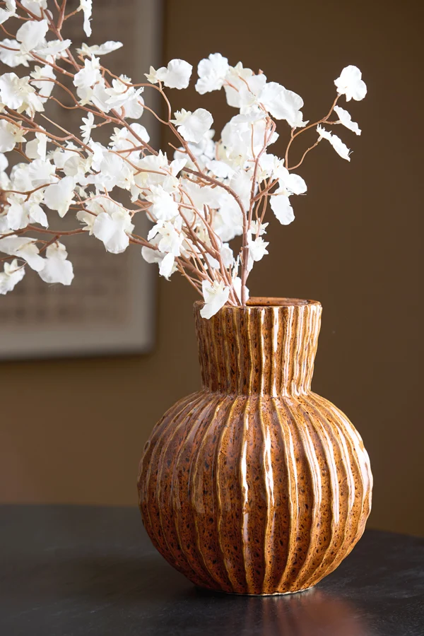 Vase deco 25x30 cm ZIRJA ceramics orange