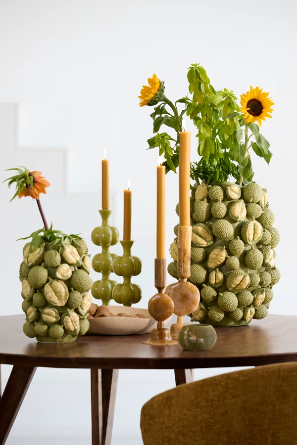 Vase deco 25x30 cm LANIKA ceramics matt green