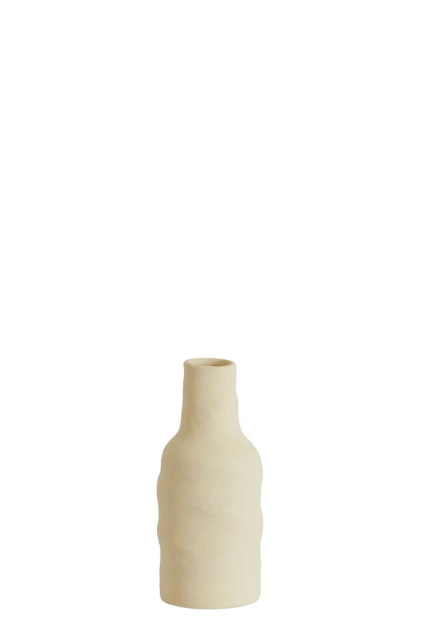 Vase deco 8,5x20 cm SESTO ceramics matt cream
