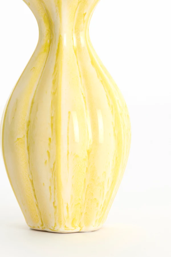 Vase deco 8,5x15,5 cm SHIREL ceramics yellow
