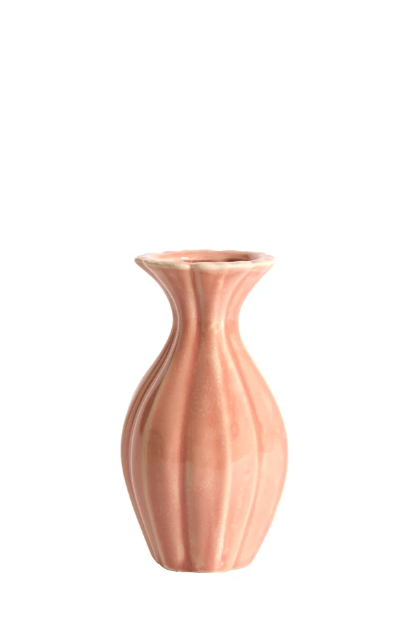 Vase deco 8,5x15,5 cm SHIREL ceramics pink