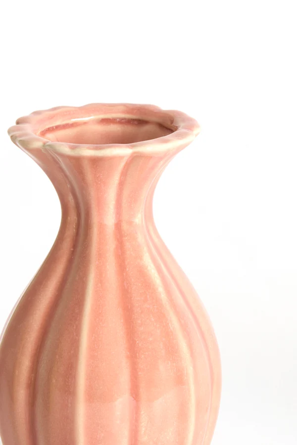 Vase deco 8,5x15,5 cm SHIREL ceramics pink