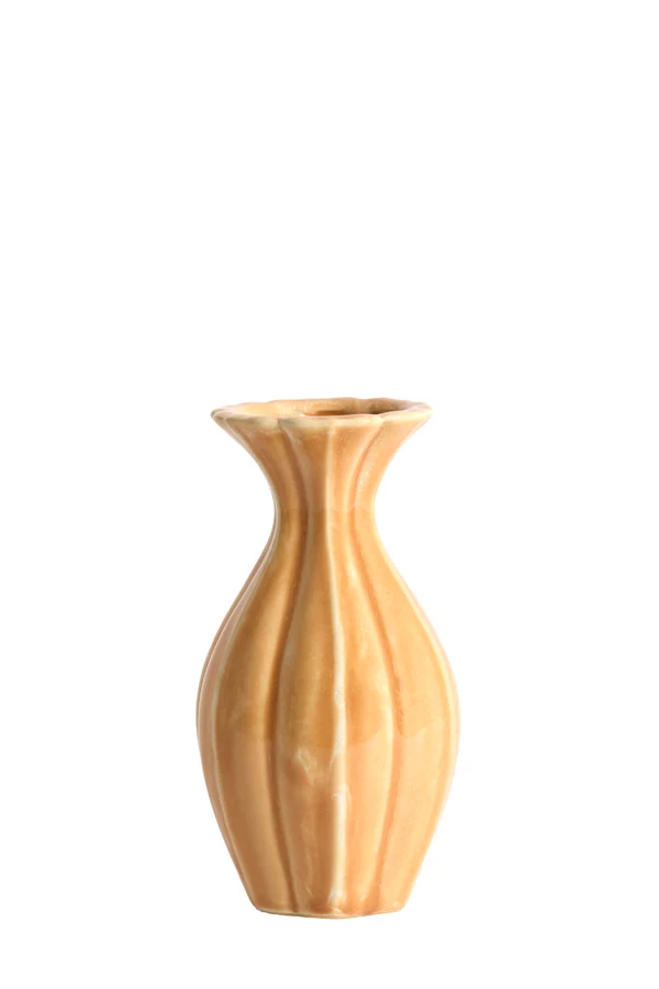 Vase deco 8,5x15,5 cm SHIREL ceramics orange