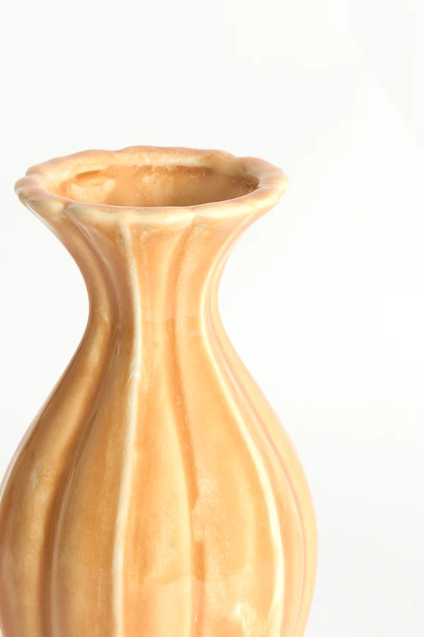 Vase deco 8,5x15,5 cm SHIREL ceramics orange
