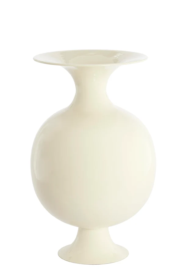 Vase deco 68x100 cm BOLULLA shiny cream