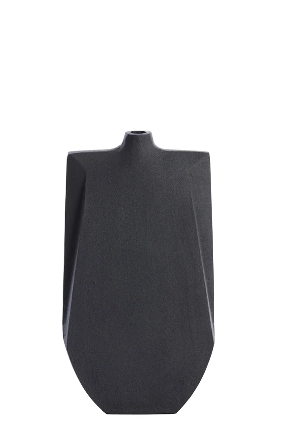 Vase deco 21x7,5x41 cm MAKAHA matt black