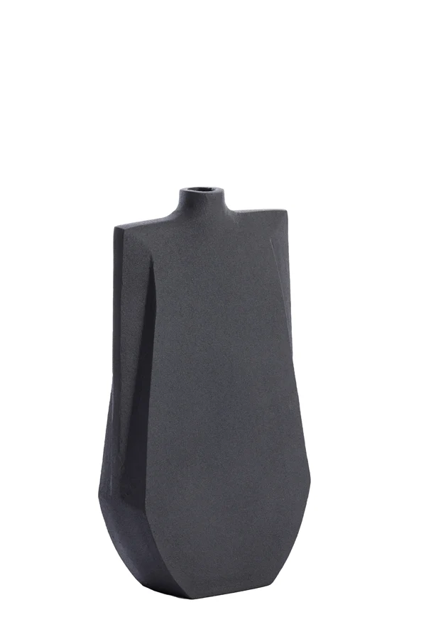 Vase deco 21x7,5x41 cm MAKAHA matt black