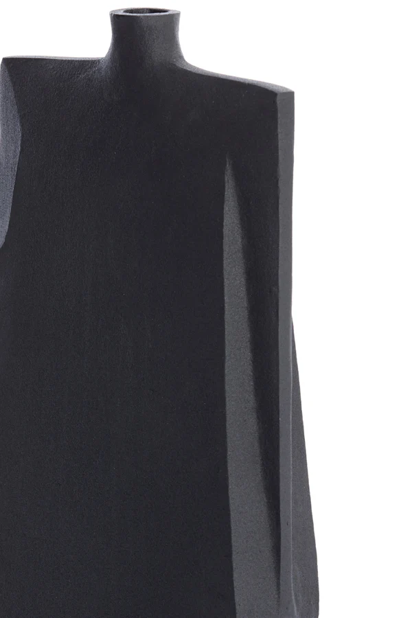 Vase deco 21x7,5x41 cm MAKAHA matt black